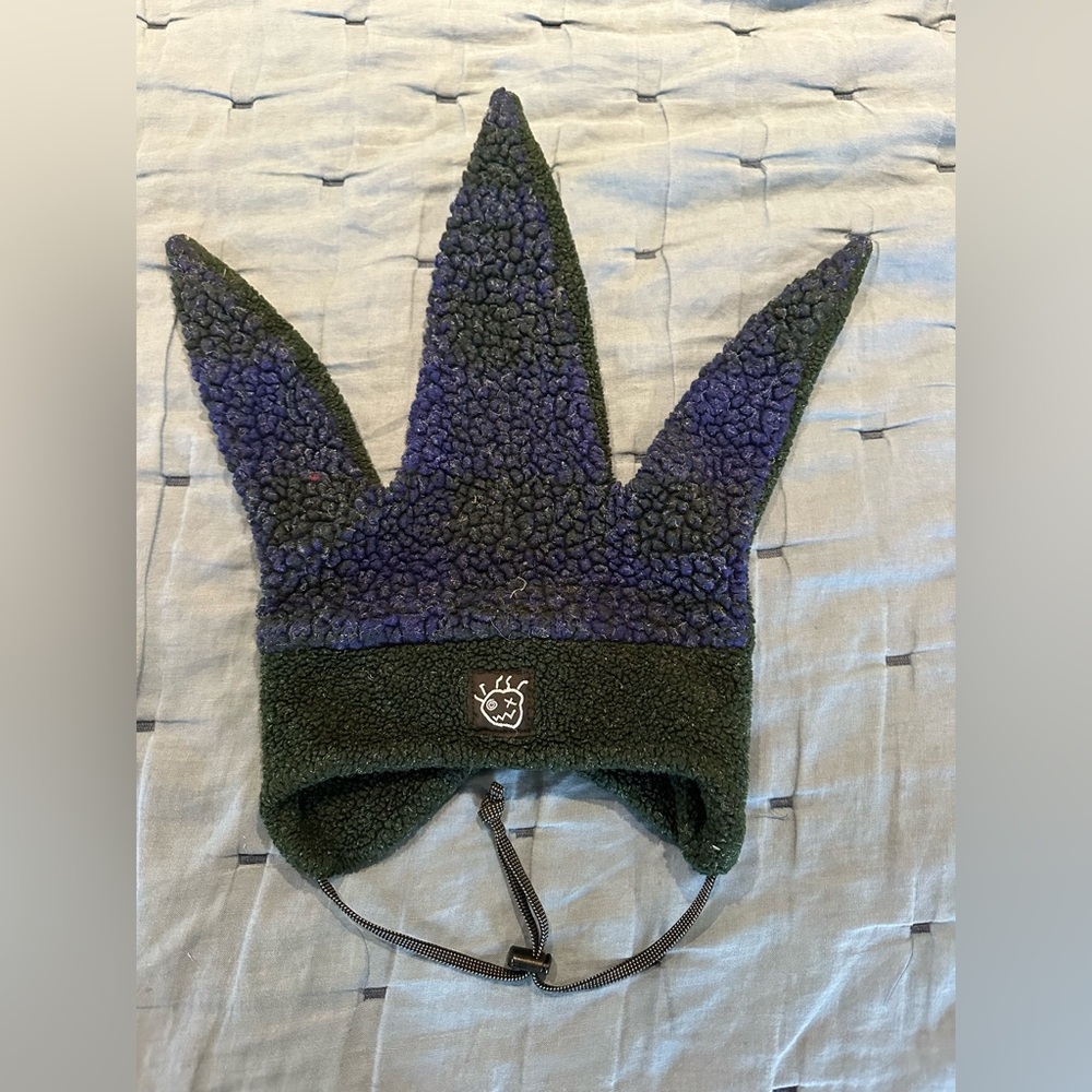 Bula Kids Fleece Hat - Green and Blue